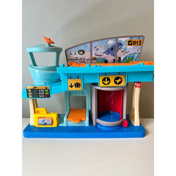 Fisher-Price Everyday Adventures Airport Playset with Airplane Complete Set - Picture 4 of 13